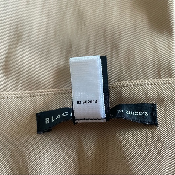 🚨Chico’s Black Label Pleated Trouser Pants Women’s M (10) Tan Slacks Office Work - Picture 14 of 14